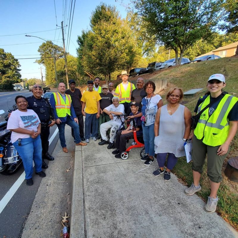 Center Hill Neighborhood Donald Lee Hollowell Pedestrian Count Group Photo